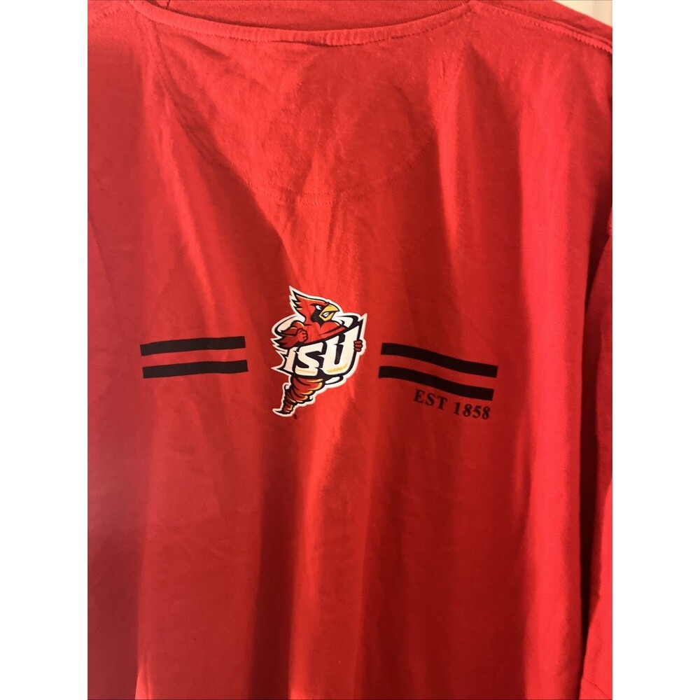 Vintage Starter Iowa State ISU Cyclones Est. 1858 Graphic T-Shirt Red Mens 2XL - Picture 11 of 15